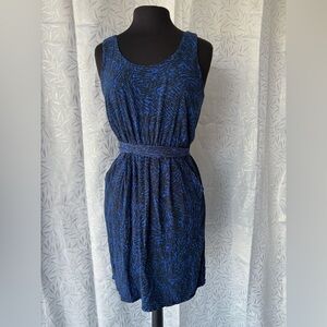 Mossimo Blue and Black Midi Dress